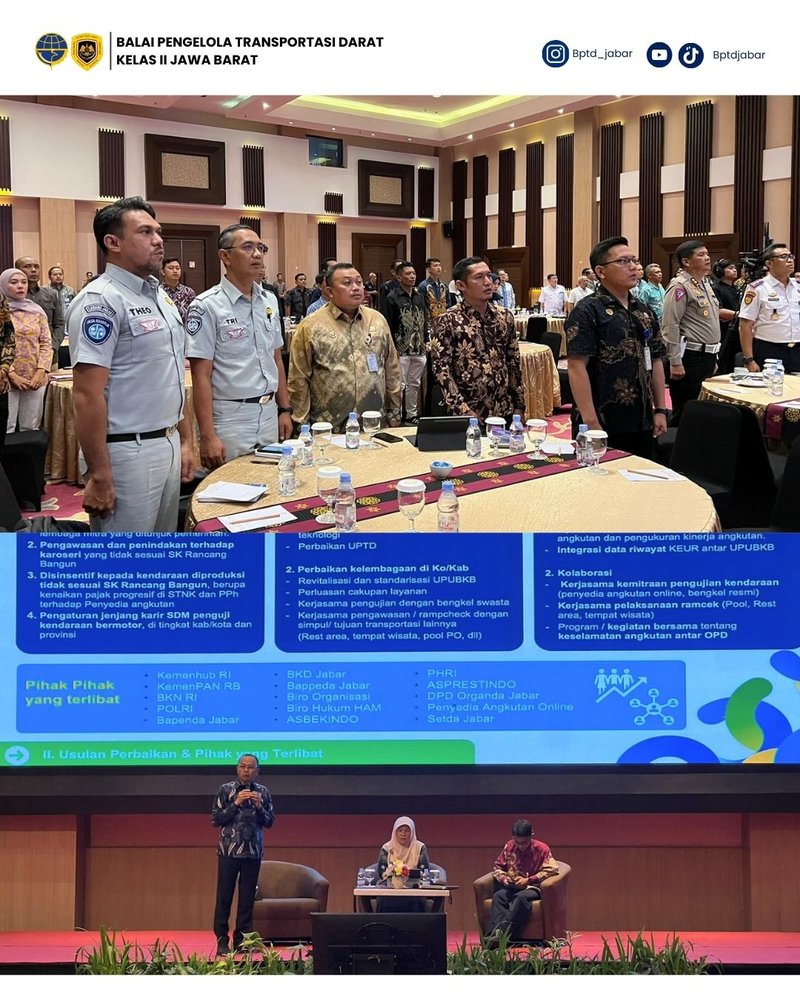 Rapat Koordinasi Keselamatan Lalu Lintas dan Angkutan Jalan di Provinsi Jawa Barat