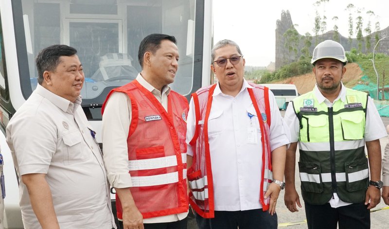 Kunjungan Dirjen Hubdat di IKN Jelang HUT RI