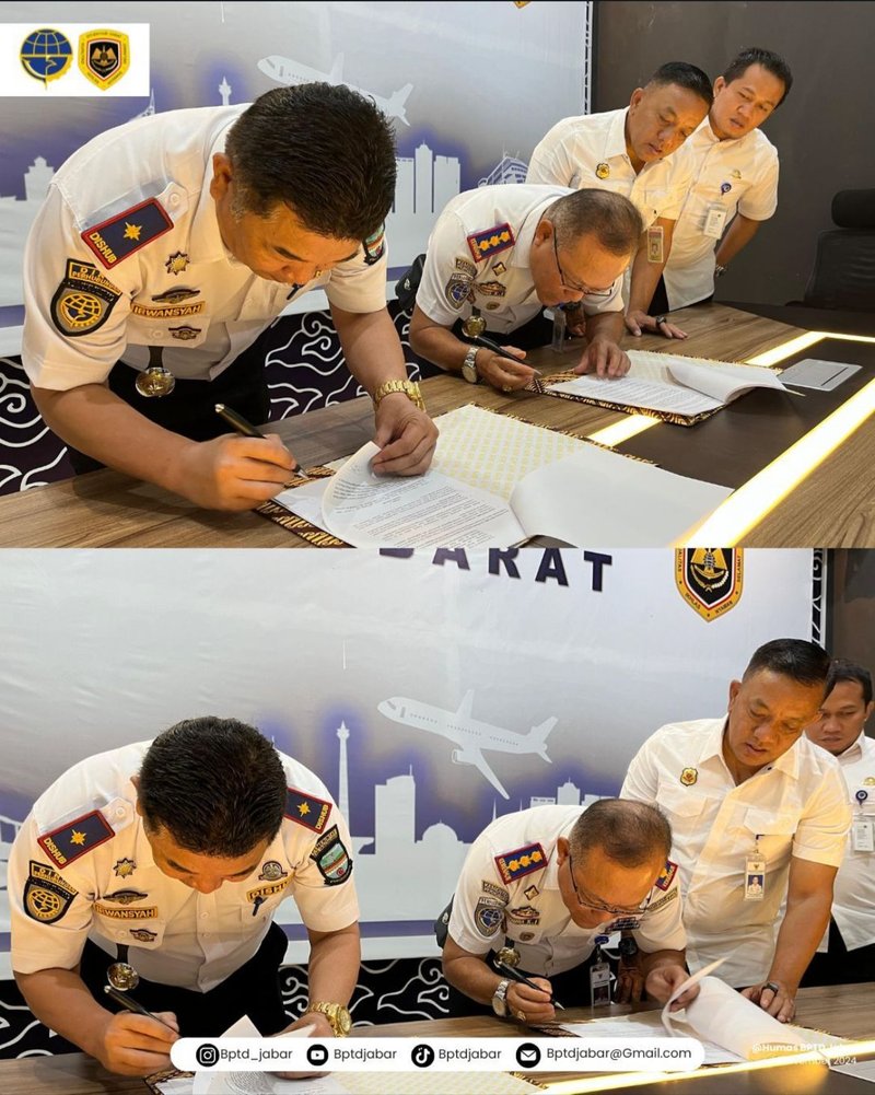 Penandatanganan Perjanjian Kerjasama Unit Laik Fungsi Kendaraan Bermotor Non Statis