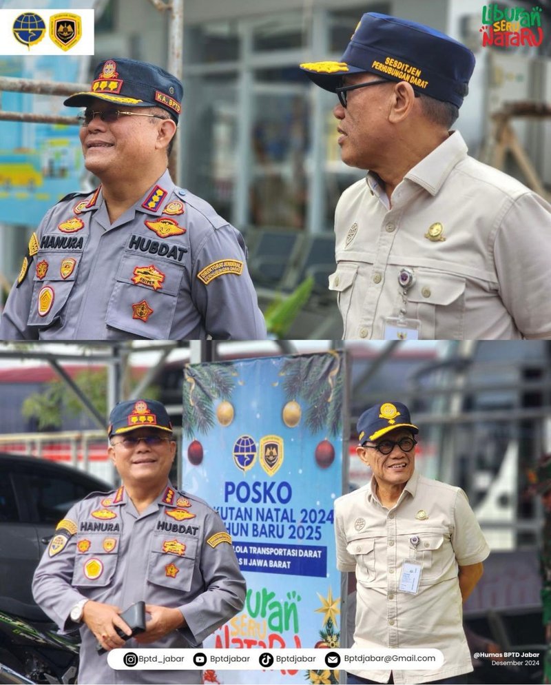 Kunjungan Kerja Sesditjen Hubdat Dalam Rangka Monitoring Posko Angkutan Nataru 2024/2025 di TTA Guntur Melati Garut