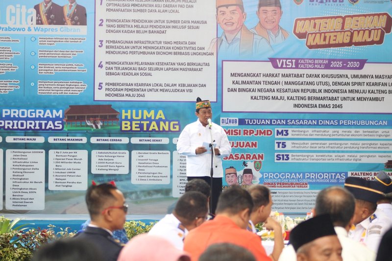 Wakil Gubernur Kalimantan Tengah Menghadiri Harhubnas 2025